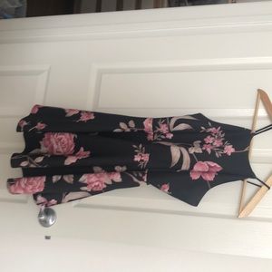 Black flower Dress